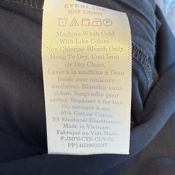 Everlane The Structured Cotton Jumpsuit In Navy Blue Size 8 New - Picture 12 of 12